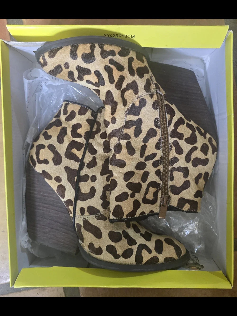 Volatile Leopard Print Ankle Booties - Tan & Brown